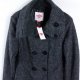 Lee Cooper szary płaszcz filcowy z wełną z metką / L