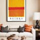 Nowoczesne plakaty abstrakcja Mark Rothko Yellow Orange Red - plakat A4