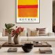 Nowoczesne plakaty abstrakcja Mark Rothko Yellow Orange Red - plakat A4