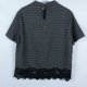 Apricot elegancka bluzka w kratkę z koronką 14 / L