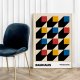 Plakat Bauhaus geometria v2 30x40 cm