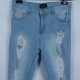 - Mid Rise spodnie jeans skinny dziury 12 / 40