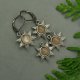 Małe kolczyki słoneczka kamień słoneczny wire wrapping słońce słońca