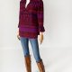 Tory Burch wzorzysta bluzka z jedwabiu