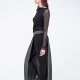 pleated half skirt
