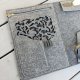 Organizer z filcu - A4 - grafitowy z ażurem- na dokumenty