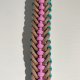 Obroża dla psa Paracord Handmade 36-42 cm M beżowo-turkusowo-biało-różowa + wodoodporny pasek
