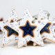 3 ceramiczne gwiazdki choinkowe - niebo