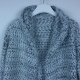 Damski sweter narzutka z kapturem / XL