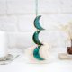 Boho księżyce - ceramiczne ozdoby choinkowe