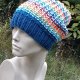 CZAPKA PAPUGA * PETROL * 50% WOOL boho