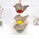 3 ptaszki brzuszki - ceramiczne ozdoby choinkowe