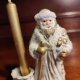 Świecznik-Mikołaj -figurka-vintage-w oryginalnym pudełku