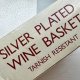 Wine Basket Silver Plated ❀ڿڰۣ❀ Duży Koszyk na wino ❀ڿڰۣ❀ Nowy