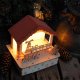 Domek drewniany, podświetlany, LED, Vershold, Boże Narodzenie
