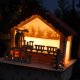 Domek drewniany, podświetlany, LED, Vershold, Boże Narodzenie