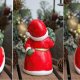 Święty Mikołaj, figurka, ceramika