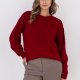 Swetrowa bluza - SWE322 czerwony MKM