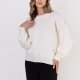 Sweter w warkoczowe wzory - SWE323 ecru MKM