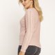 Klasyczny sweter - SWE186 pudrowy róż MKM
