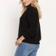 Sweter z golfem - SWE246 czarny MKM