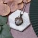 Miedziany wisiorek wire wrapping z jaspisem #412