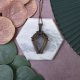 Miedziany wisiorek wire wrapping z agatem Montana #413