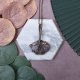 Miedziany wisiorek wire wrapping z purpurytem #416