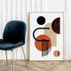 Plakat Geometria w odcieniach beżu - format 61x91 cm