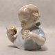 LIPPELSDORF Popiersie Chłopiec z jabłkiem Turyngia Porcelanowa kolekcjonerska figura