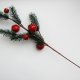 Gałązka świąteczna, iglasta, świerk, jabłka, 60 cm
