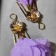 ,, fioletowa baletnica z kwiatem,,