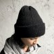 Zimowa czapka z alpaki i jedwabiu, ciepła czapka beanie, puszysta i gruba, wełniana czapka kolor czarny