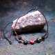 Pas Oriona Jaspis Agat Larvikit czerwonoczarny choker - korale naszyjnik~ DelfinaDolls ~ mikro makrama