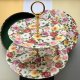 ❀ڿڰۣ❀ PORTMEIRION ROSE BOUQUET ❀ڿڰۣ❀ Duża piętrowa patera - Markowa i poszukiwana porcelana - IDEALNA - NOWA