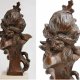 Salome, rzeźba stylizowana na brąz, marmur, Francja, vintage