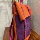Plecak włóczykija - pomarańcz, fiolet, fuksja