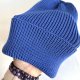 Beanie czapka z wełny merino VARELLA 100% Baby Merino 33 Jaskrawoniebieski - od ręki