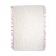 Biały z naturalnej wełny dywan ręcznie tkany 154x105cm