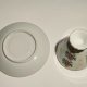 Japońska iryzowana porcelana filiżanka i spodek Handpainted