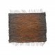 Dywan brązowy z owczej skóry wełniany puszysty 70 x 60 cm DM7
