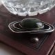 Vintage prl broszka Orno Saturn