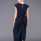 navy mary back knot dressi