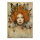 Plakat - Kobieta z motylami 40x50 cm