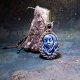 RUSAŁKA wodna słowiańska porcelana kamea Lapis Lazuli makrama Delfina Dolls