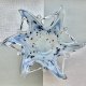 Beautiful Murano Italian Glass Abstract Star Center Bowl 35cm ❤ Szkło barwione w masie