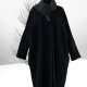 Rzadkie znalezisko Luźny długi oversizowy czarny płaszcz Cut Loose 80% WOOL – rozmiar 40-56