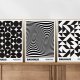 Zestaw 3 plakatów Bauhaus geometria 50x70 cm