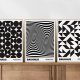 Zestaw 3 plakatów Bauhaus geometria 50x70 cm