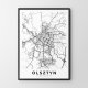 Mapa Olsztyna - plakat 50x70 cm